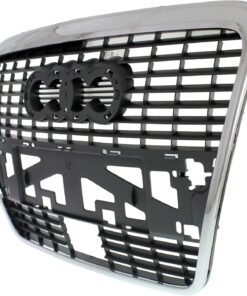 Grille plastic chrome shell silver insert for 2009-2011 Audi A6Base & Quattro A6