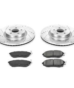 Powerstop K285 Brake Disc and Pad Kit front for 2010-2013 Subaru Legacy 3.6R