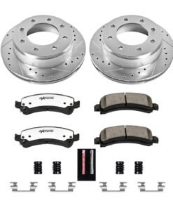 Powerstop K2039-36 Rear Brake Disc and Pad Kit for 06-16 GMC Savana 2500 Base