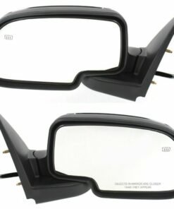 Chrome Heated Power Side View Mirrors Left & Right Pair for Chevy & GMC Truck