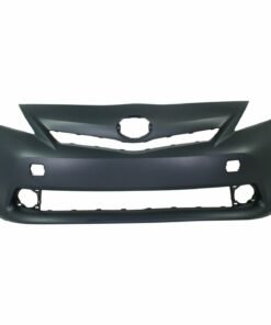 NEW Front Bumper Cover w/ Fog Lamp Holes, Primed for 2012-2014 Toyota Prius V