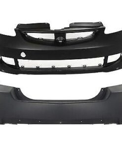 Front & Rear Bumper Covers set 2 pieces primed for 2007-2008 Honda Fit Sport
