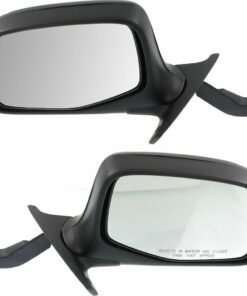 Set of 2 Manual Mirrors, Manual Folding, Chrome for 1992-1996 Ford F-150 Bronco