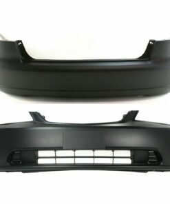 Front & Rear Bumper Covers Pair, HO1000197 HO1100200 for 01-03 Honda Civic Sedan