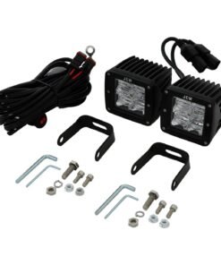 JC Whitney JU97980001 Offroad Lights Square LED Clear Lens Pair