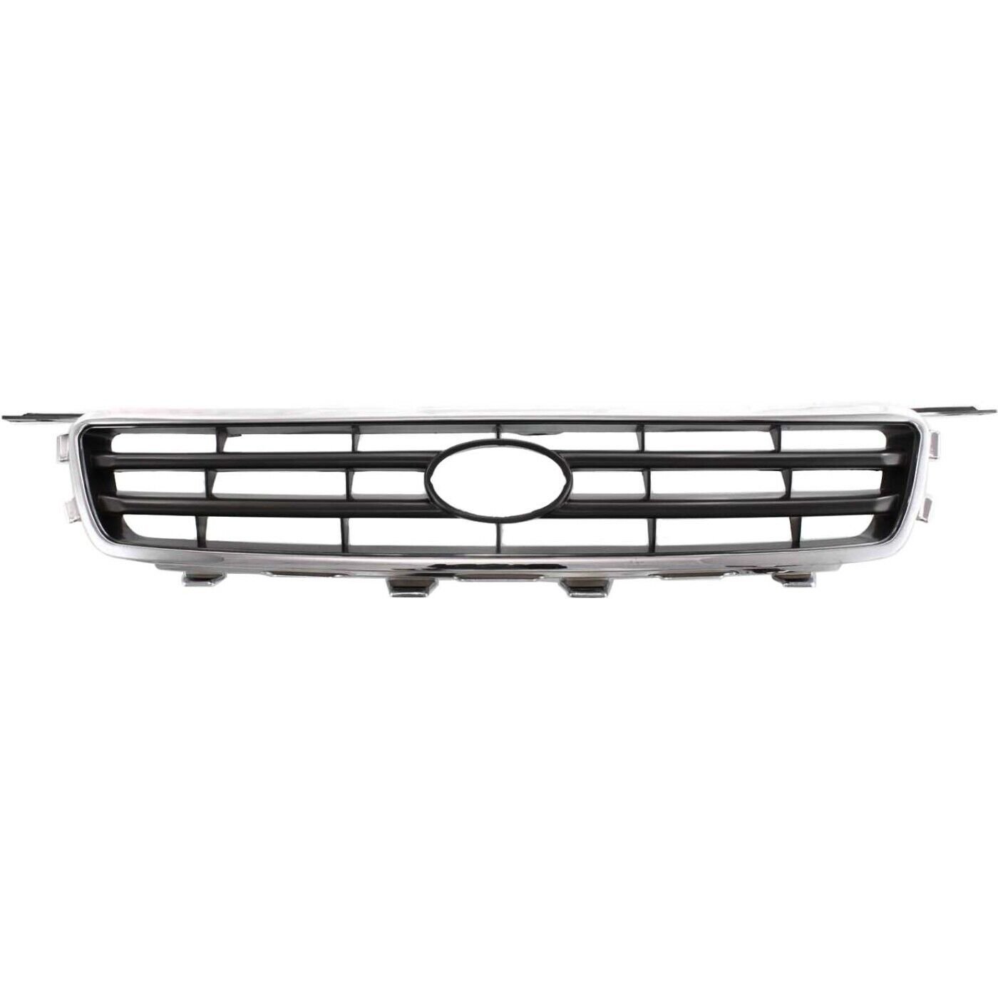 New Grille shell w/black insert chrome plastic for 2000-2001 Toyota Camry