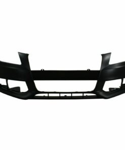 Front Bumper, Primed w/o S-line w/o HL Washers for 09-12 Audi A4/Quattro 4-Door