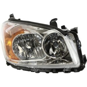 Headlight 811100R010 right side w/bulb for 2009-2012 Toyota RAV4 Base, Limited