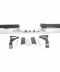 Rear Chrome Step Bumper Assembly for 1994-2002 Dodge Ram 1500/2500/3500