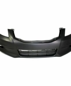 Front Bumper Cover w/ Fog Lamp Holes, Primed for 2011-2012 Honda Accord Sedan
