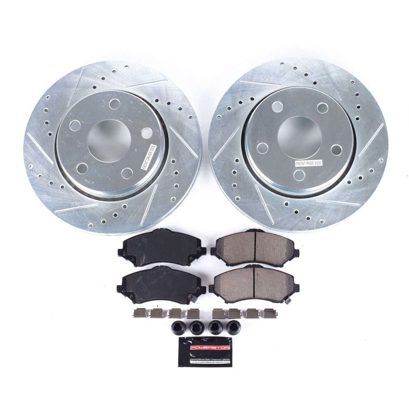 Powerstop K3097 Brake Disc and Pad Kit front for 2007-2017 Jeep Wrangler