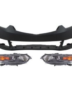 New Front Bumper Cover with Headlights kit 3 PC for 2009-2010 Acura TSX Base