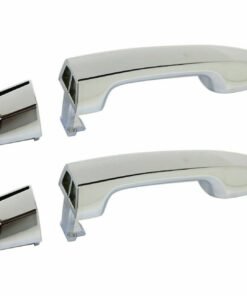 NEW Set of 2 Rear Outer Door Handle, All Chrome for 2010-2018 Toyota 4Runner