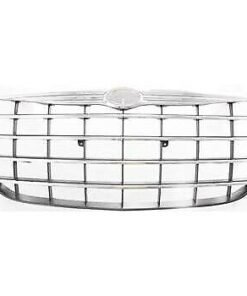 New Grille plastic chrome shell silver insert for 2004-2005 Chrysler Sebring