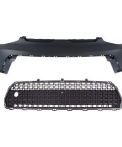 Front Bumper Cover & Bumper Grille Kit 2pc CAPA for 2014-2016 Kia Soul Base,EX