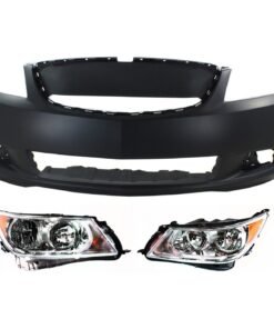 New Bumper Cover with Headlights kit 3 pieces for 2010-2011 Buick LaCrosse