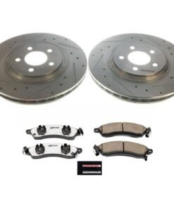 Powerstop K1304-26 Front Brake Disc and Pad Kit for 03-04 Ford Mustang Mach 1