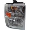 Headlight w/ bulb CAPA right side for 2008-2014 Ford E-150/E-250