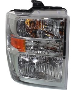Headlight w/ bulb CAPA right side for 2008-2014 Ford E-150/E-250