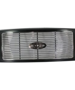 Grille Assembly, Black Shell w/Chrome Insert for 05-07 Ford F250/F350 Super Duty