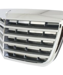 Grille Assembly chrome shell & gray insert plastic for 07-09 Mercedes E350 E550