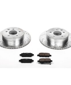Powerstop K103 Rear Brake Disc and Pad Kit 2-wheel set for 2003-2005 Nissan 350Z