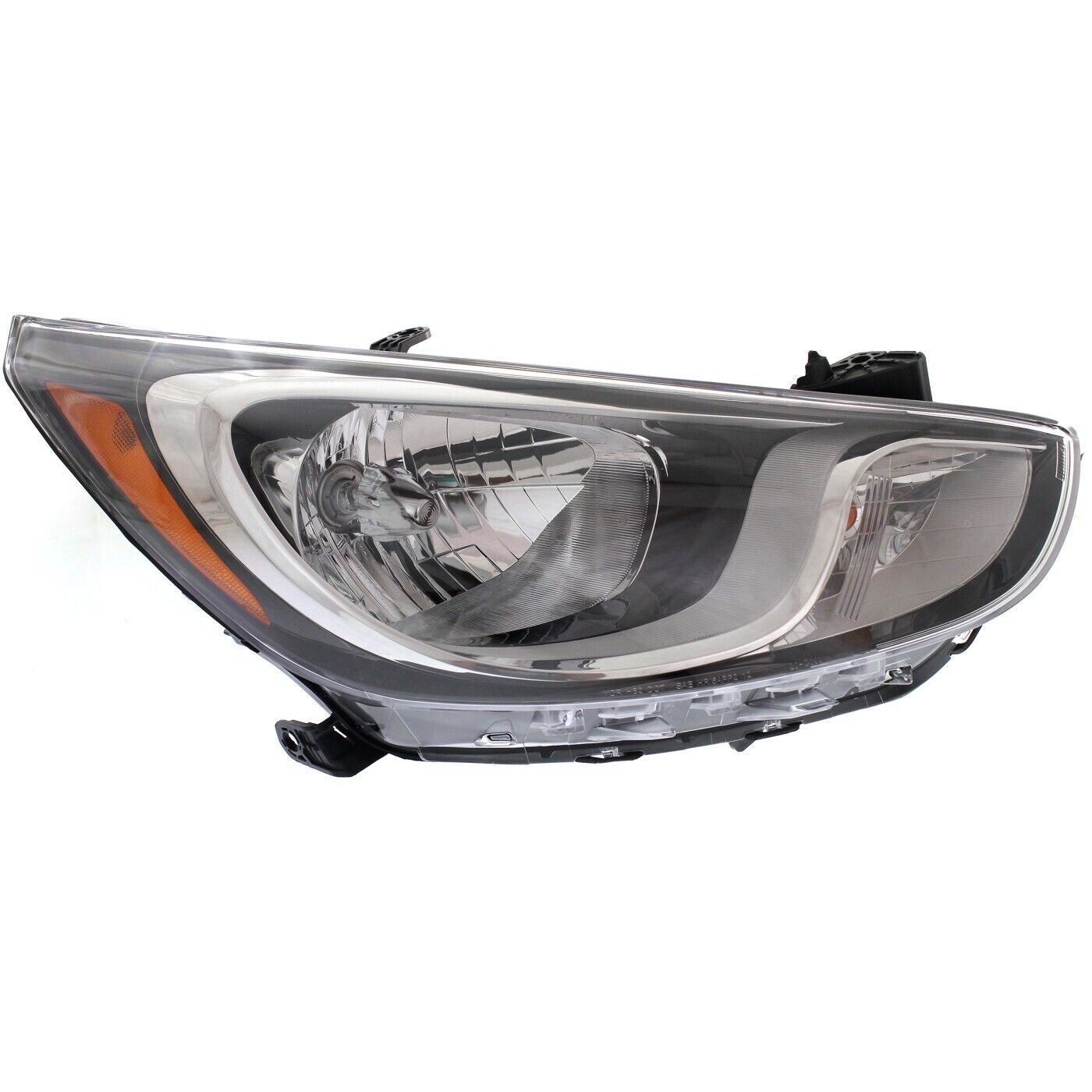 New Headlight clear lens halogen right side CAPA for 2012-2014 Hyundai Accent