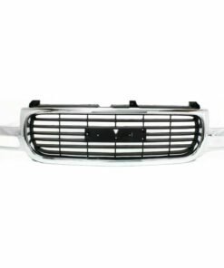Grille, Chrome Shell w/Black Insert for 99-06 GMC Sierra 1500 / Yukon w/o Denali