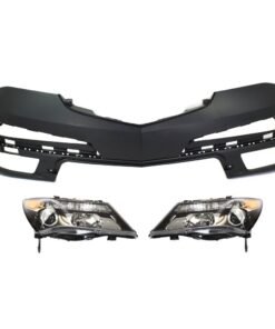 Front Bumper Cover with headlights HID/xenon kit 3 PC for 2010-2013 Acura MDX