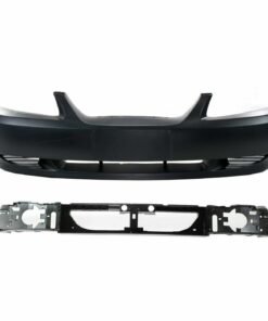 Front Bumper Cover Kit w/ Header Panel for 1999-2004 Ford Mustang Base