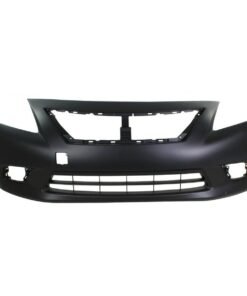 Front Bumper Cover for 2012-2014 Nissan Versa w/ fog lamp holes Primed CAPA