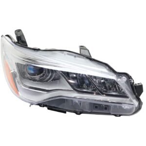Headlight LED clear lens right side CAPA for 2015-2017 Toyota Camry XLE
