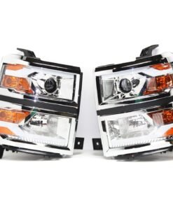 JC Whitney STYCV1415PHL1 Headlight Pair for 2014-2015 Chevrolet Silverado 1500