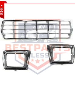 Front Grille Insert Kit w/ Headlight Doors for 1978-1979 Ford F-150/F-250/Bronco