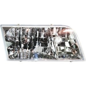 Headlight 4W7Z13008B-PFM halogen rigt side for 1998-2011 Ford Crown Victoria
