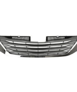 Grille for 2011-2014 Toyota Sienna Chrome Shell w/ Black Insert Plastic CAPA