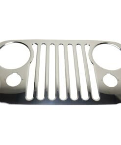 Grille Cover for 76-86 Jeep CJ7 72-83 CJ5 Polished Stainless Steel
