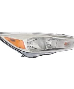 Headlight Halogen With bulb Right Side for 2015-2018 Ford Focus S, SE, Titanium