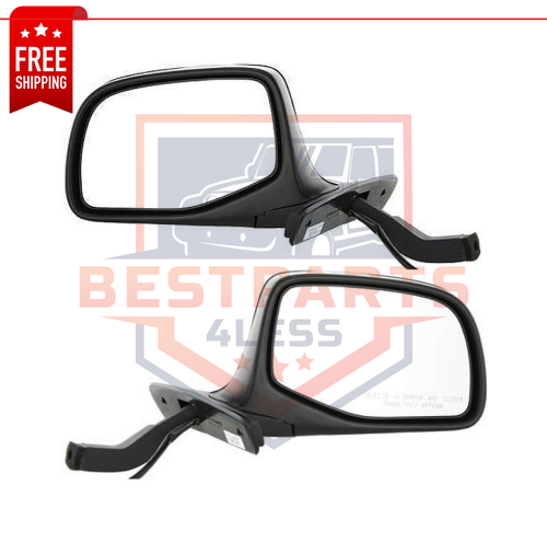 NEW Set of 2 Manual Folding Power Mirrors for 1992-1996 Ford F-150