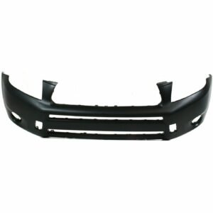 Front Bumper Cover w/ Fog Light Holes, Primed Plastic for 2006-2008 Toyota RAV4