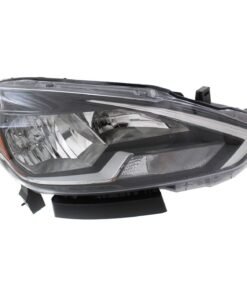 Headlight 260103YU0A halogen right side CAPA for 2016-2019 Nissan Sentra S, SV
