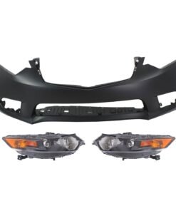 New Bumper Cover with Headlights kit HID/Xenon 3 pieces for 2011-2014 Acura TSX