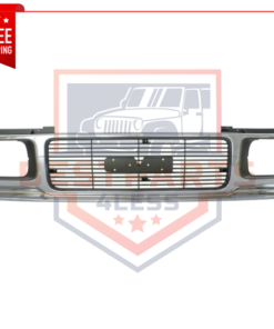 Grille, Chrome Shell w/ Gray Insert, Plastic for 91-93 GMC Sonoma / 92-94 Jimmy