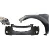 Bumper Cover, Fender, Headlight Kit 3pc right for 10-15 Chevrolet Equinox LTZ