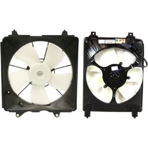 NEW Set of 2 Cooling Fan w/ Blade Motor & Shroud for 2006-2011 Honda Civic