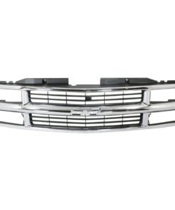Grille for 1994-2000 Chevy C/K Series, Suburban/Tahoe, Chrome Shell/Black Insert