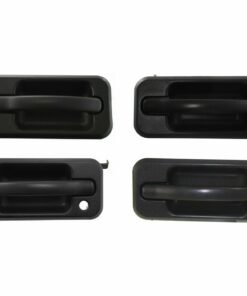 Exterior Door Handle Set of 4, Black Textured for 2003-2009 Hummer H2