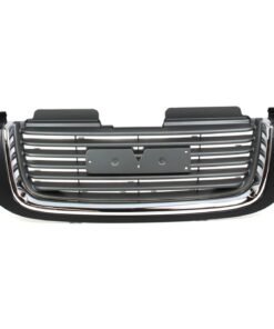Grille for 2002-2009 GMC Envoy 2002-2006 Envoy XL Black Shell w/ Chrome Insert