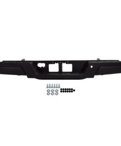 Rear Step Bumper TO1103133 steel black for 2016-2020 Toyota Tacoma