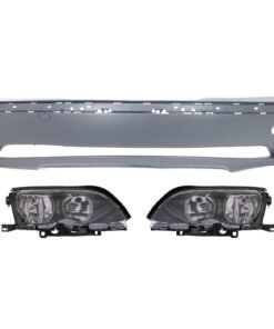 New Front Bumper Cover with Headlights kit 3 piece for 2002-2005 BMW 325i